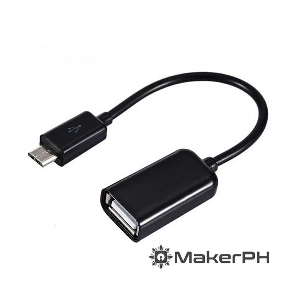 Micro USB Male to USB Female OTG Cable (black) - Image 4