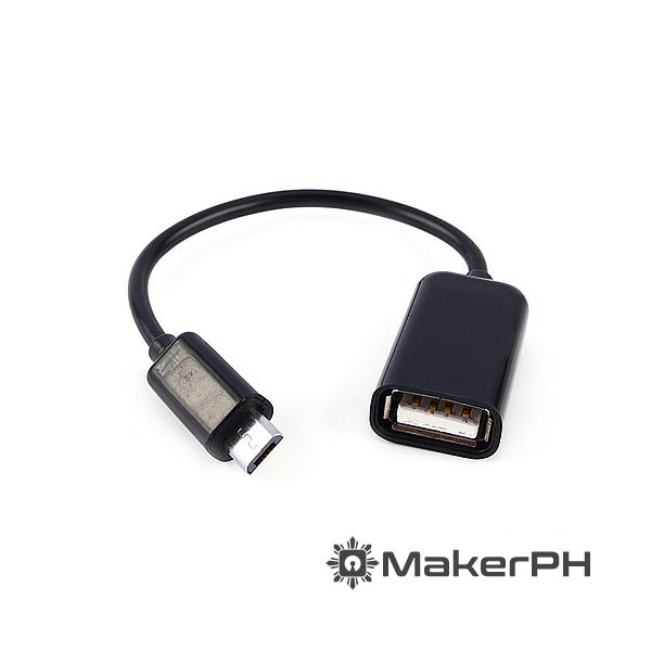 Micro USB Male to USB Female OTG Cable (black) - Image 3