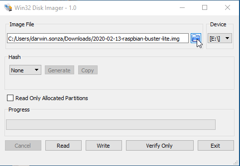 Win32DiskImager,Installing Operating System Images On Raspberry Pi,Installing OS Images w/ Win32DiskImager