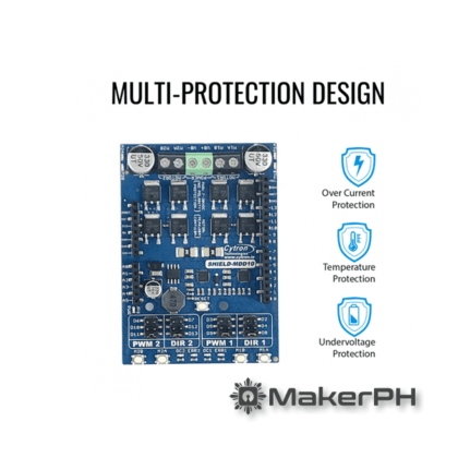 10Amp 7V-30V DC Motor Driver Shield for Arduino,SHIELD-MDD10,Motor Driver