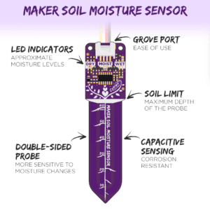 Maker Soil Moisture Sensor,soil moisture sensor,Maker Soil Moisture Sensor (Capacitive)