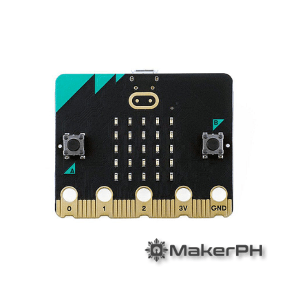 Microcontroller board with buttons and LED display