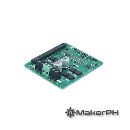 10Amp 6V-24V DC Motor Driver HAT for RPi - 2 Channels (HAT-MDD10)