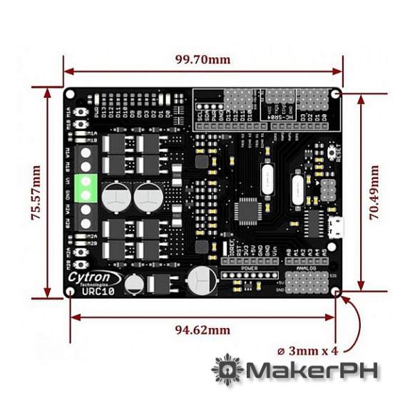 Robot Controller Module Controller Durr Robot R11 Sumo Robot Controller R1.1 (URC10) | MakerPH Robotics