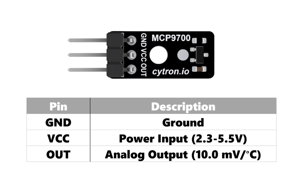 MCP9700 Linear Temperature Sensor,MCP9700,Temperature Sensor