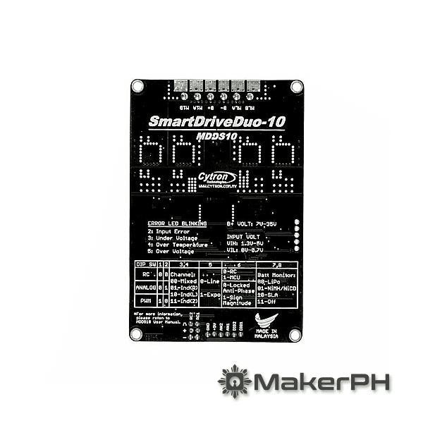 10Amp 7V-35V SmartDrive DC Motor Driver (2 Channels) (MDDS10) - Image 3