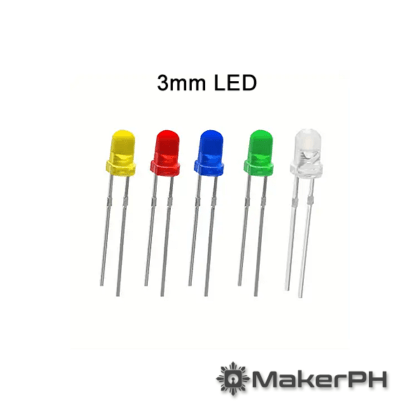 3mm LED (5pcs per pack)