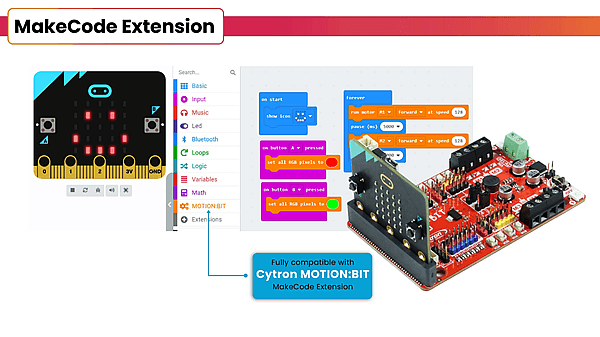MOTION:BIT Pro,motor driver for microbit