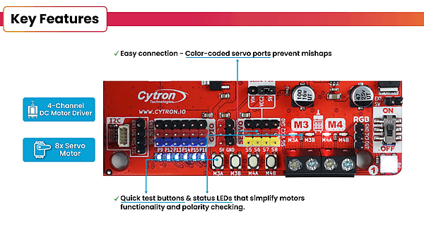 MOTION:BIT Pro,motor driver for microbit