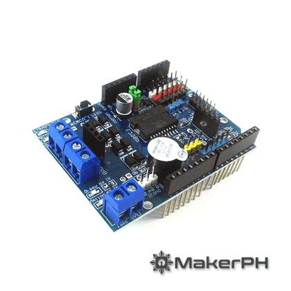 L298P Motor Driver Shield with GPIO