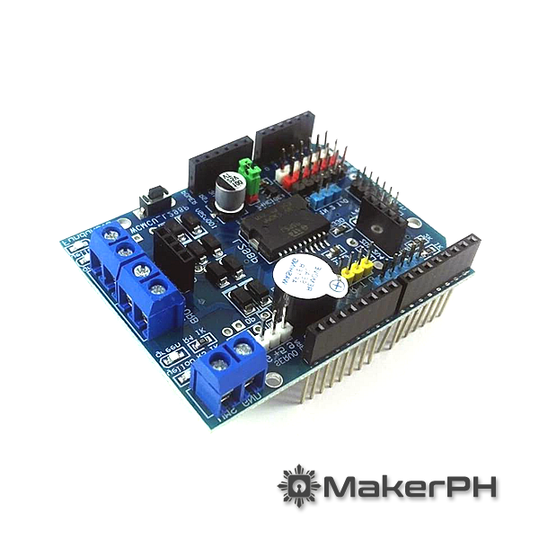 L298P Motor Driver Shield with GPIO