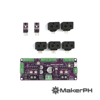Maker Mini Sumo robot board and components set