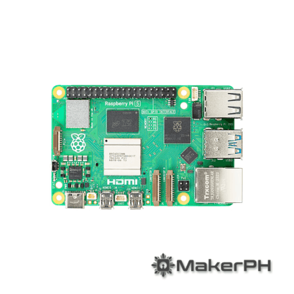 Raspberry Pi 5 circuit board top view