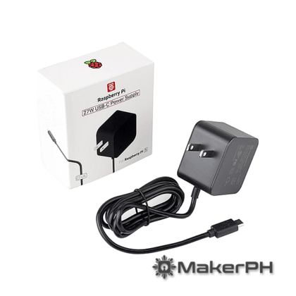 Raspberry Pi USB-C power adapter and box