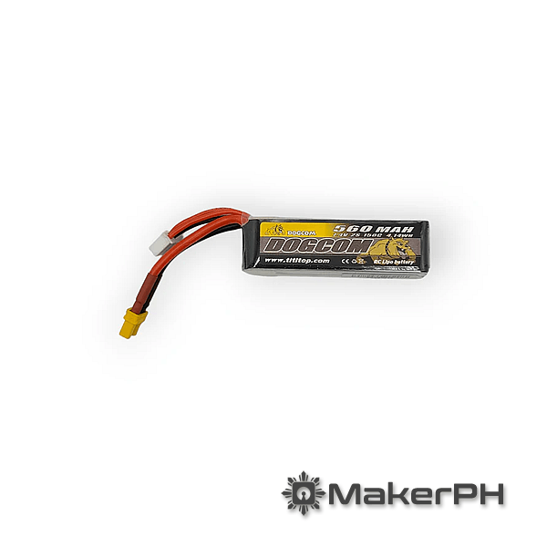 Dogcom 560mAh lipo battery with connector