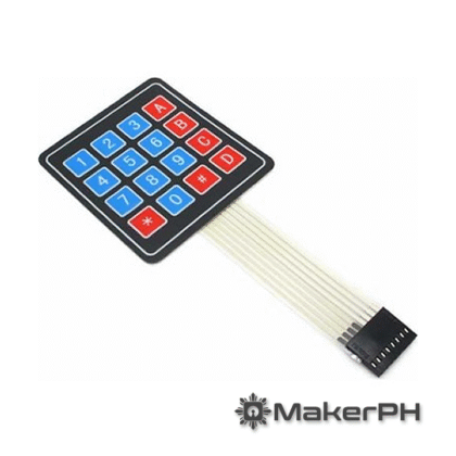 4x4 matrix membrane keypad