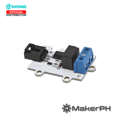 Elecfreaks relay module with connectors and components.