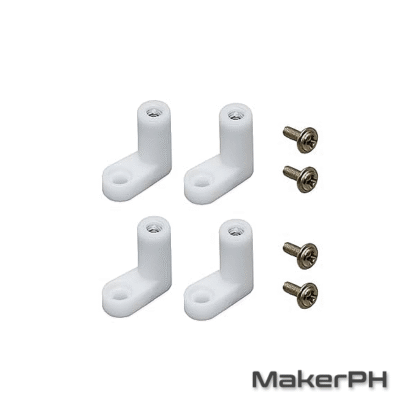 l type pcb board mounting feet with screws