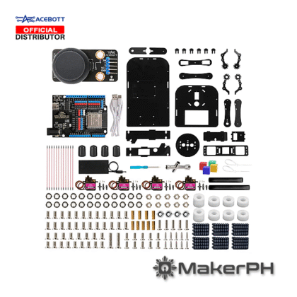 Electronics kit with components and circuit board