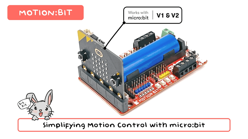 MOTION:BIT motion control board for micro:bit