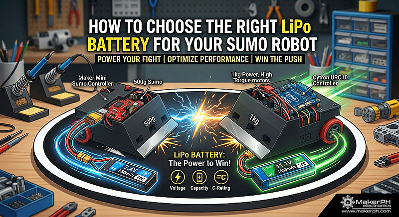 How to Choose the Right LiPo Battery for Your Sumo Robot